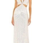 Retrofête Retrofete Millie Dress in Geo White Sequin Size XS NWT Cutout Sleeveless Maxi Photo 0