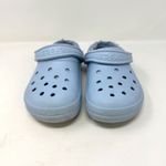 Crocs Classic Fuzz Lined Clogs Baby Blue Size Womens 8 - Mens 6 Photo 1