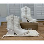 Dolce Vita Nashe Off White Pearls Boots Leather Upper Size 6 NIB Western Flair Photo 1