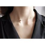 Boutique Flying Swallow Necklace | Yellow Gold Gold Plated 925 Sterling Silver Photo 6