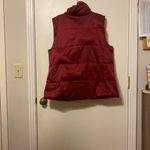 J.Jill red or maroon puffer vest size large Photo 2