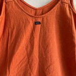 RVCA  Overall Orange Sleeveless Dress with Pockets Womens Medium EUC Linen Bland Photo 8
