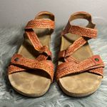 Taos Footwear Trulie Terracotta Orange and Tan Sandals Size 8 Photo 5