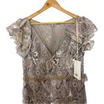 Mac Duggal NWT Embellished Ruffled Cap Sleeve A Line Women’s Dress Sz 14 #68262 Photo 4