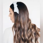 Kristin Ess THE SATIN HEADBAND – VINTAGE BLUE Photo 3