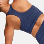 Outdoor Voices  Tech Sweat Top Size Small Multi Navy Blue Long Line Sport Bra Photo 3