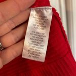 Chelsea & Theodore red ribbed oversized funnel neck sweater large Photo 5