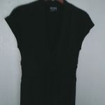 BCBG Paris L Short Capped Sleeved Pullover Dress in Black Funeral Size L Photo 2