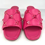 Valentino Garavani  Maxi Roman Stud Quilted Nappa Mules Heel Sandals Size EU 37.5 Photo 3