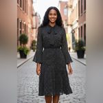 Donna Karan  Black Label Black and White Long Sleeve Dress Size 00 Photo 1