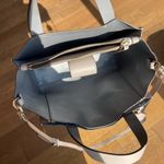 Kate Spade Women's 100% Cow Leather Shoulder Tote Handbag Gray Good Condition Photo 5