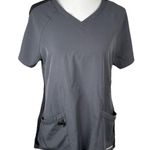 Skechers Sketchers by Barco V Neck Scrubs Top Gray Size Medium Photo 0