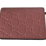 Gucci Authentic Cherry Wallet Japan Exclusive Pink GG Marmont Embossed Leather Photo 4