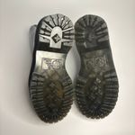 Dr. Martens  Sinclair Distressed Patent Leather Platform Boots in Black Photo 7