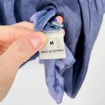 Chan Luu  Silk Blend Baby Doll Top in Dark Blue Size M Photo 13