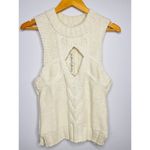 For Love & Lemons womens Keke Cable Knit Tank size 1X New Cream Photo 4