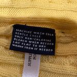 American Living yellow cable-knit pullover Sweater women’s L Photo 5