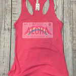 Hawaii Aloha Island Love Pink Tank Top. Size Medium. New With Tags. Photo 0