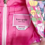 Kate Spade • Floral Dots Burnout Dress sleeveless fit & flare pink yellow blue Photo 4