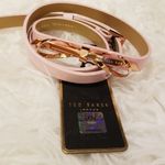 Ted Baker 💕💕 Pink Rose Gold Skinny Bow Belt Photo 8