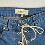 PacSun  Lace-Up Denim Jean Mini Skirt Women’s 2 Size 25 Punchy Western Chic Photo 1