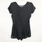 Therapy Short Sleeve Black Lace Romper Size S Photo 7