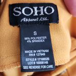 Soho Apparel Mustard Knit Ankle Leggings Size Small Photo 4