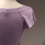 EXPRESS  Lilac Purple V-neck T-shirt Photo 4