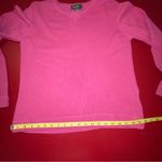 Eddie Bauer  Lambswool Sweater Woman’s M Pink Pullover Preppy Y2K Soft Knit Top Photo 3
