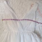 Mac Duggal Ieena for High Low Tiered Chiffon Gown White Size 6 Photo 8