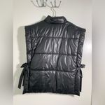 Pilcro   by Anthropologie, Black Puffer Vest, open side tie, one size fits all Photo 6