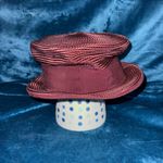 Jacques Le Corre Paris Burgundy Woven Hat – Made in France 🎀 Red Photo 0
