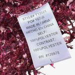 Entro  Pink Burgundy Tweed Black Bow Blouse Size L Photo 3