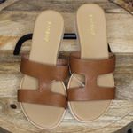 Bamboo  | Tan H-Band Hotspot Wedge Sandal Photo 1
