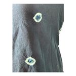 Twine X Prabartana Silk Cotton Blend Tunic Mini Dress Navy Blue, Tie Photo 6