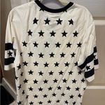 Balmain Authentic NWT  Signature Stars Print T-Shirt - Black & Cream Photo 4