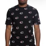 Champion all over black tee shirt size medium Photo 1