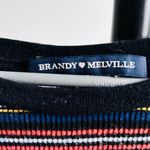 Brandy Melville  size 4 made in Italy Striped Long Sleeve Top Photo 2