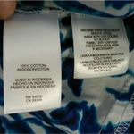 Jones New York Jones NY Sport Blue White Button Down Floral Shirt M Photo 5