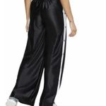 Stylish Black Boyfriend Jeans with White Side Stripe Size M Photo 3