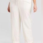 Ava & Viv Plus Size Pants White Linen Drawstring Pants
Size XXL Photo 0