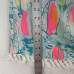 Lilly Pulitzer XXS Sailboat Print Off Shoulder Tassel Trim Dress Women's Photo 2