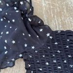 superdown Black Revolve x Jill Square Neck Smocked Star Black Mini Dress Photo 8