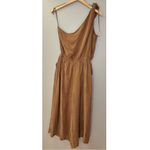 Lovestitch NWT  Chantelle One Shoulder Wide Leg Jumpsuit Brown Cropped Length Photo 6