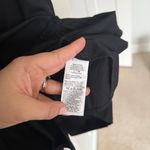 J.Crew Amelia Black Short Ruffle Sleeve Button Down Shirt Dress Cotton Photo 4