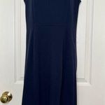 Premise Navy scuba dress with gold zipper back Photo 0