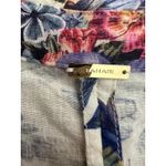 Tahari  Linen Blend Dress Size 14 Garden Floral Cottagecore Resort Beachy Cruise Photo 5