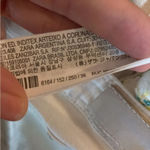 ZARA  Floral Embroidered White Skinny Jeans Yellow Flowers Size 4 Photo 7