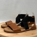 Sorel Womens Camel Brown Black Ella Open Toe Sandal - Size 9.5 & 40.5 Photo 4