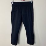 #131 AMERICAN GIANT black cropped heavy leggings Black Size 2 Photo 4